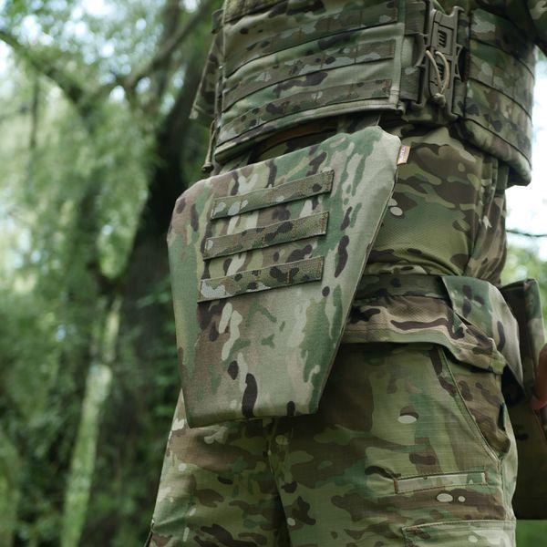 Защита паха (напашник-фартук) Militex с баллистической защитой 2 класс cordura USA Мультикам 10956 фото