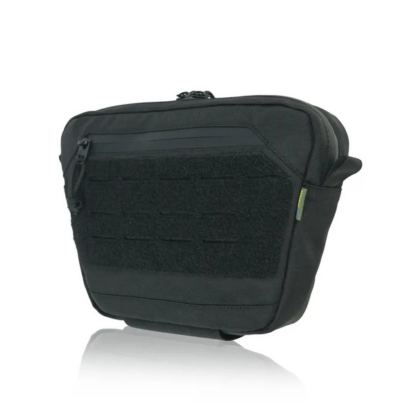 Сумка-напашник M Kiborg з балістичним пакетом 1 клас захисту Militex GU Сordura Black 10859 фото