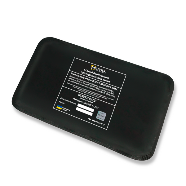 Баллистическая защита 1 класса для плитоноски Militex Pro Series (M-L) 29,5*14,7 см камербанд, 1 шт. 16717 фото