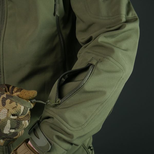 Тактический демисезонный костюм Softshell Олива 10982 фото