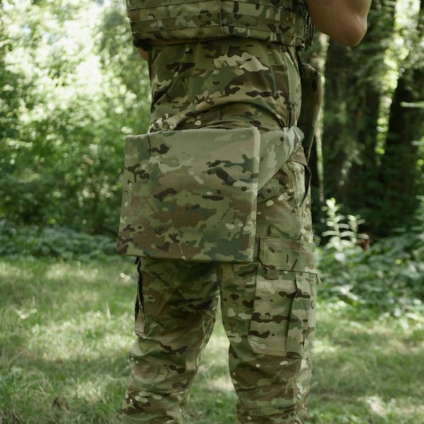 Каремат-сидушка с балістичним пакетом 1 класа зашисту Militex Cordura original USA Мультикам 14279 фото