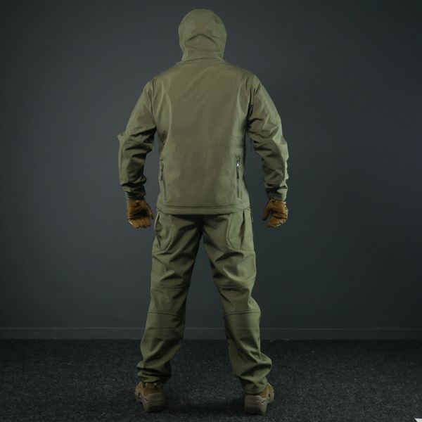 Тактический демисезонный костюм Softshell Олива 10982 фото