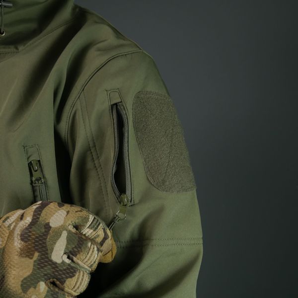Тактический демисезонный костюм Softshell Олива 10982 фото