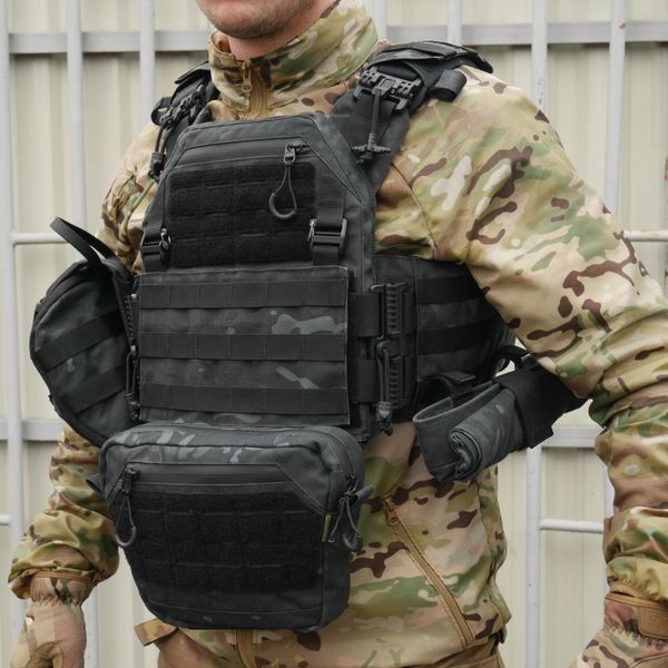 Сумка-напашник XL с баллистическим пакетом 1 класс защиты Kiborg GU Сordura Dark Multicam 3959 фото