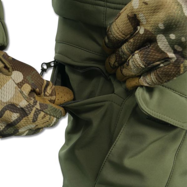 Тактический демисезонный костюм Softshell Олива 10982 фото