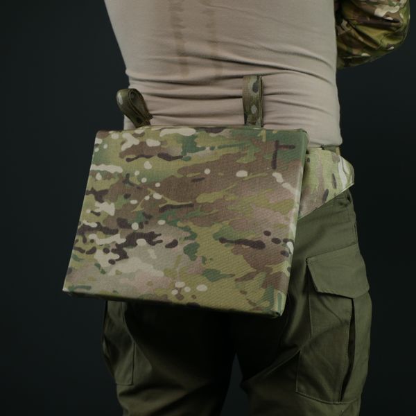 Каремат-сидушка с балістичним пакетом 1 класа зашисту Militex Cordura original USA Мультикам 14279 фото