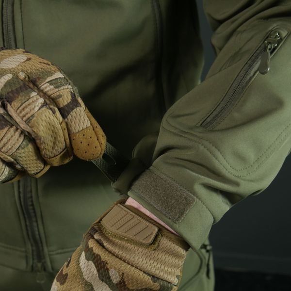 Тактический демисезонный костюм Softshell Олива 10982 фото