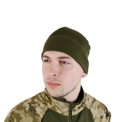 Шапка олива Polartec 1470 фото