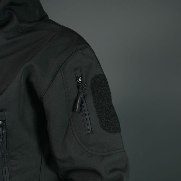Тактичний демісезонний костюм Softshell Чорний 11173 фото