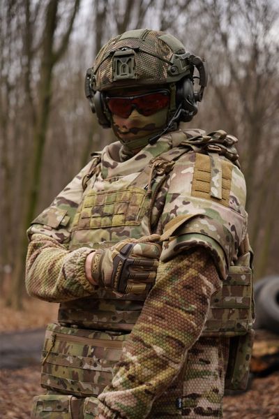 Защита плеч с баллистическим пакетом 1 класс защиты Militex cordura USA Multicam 3773 фото