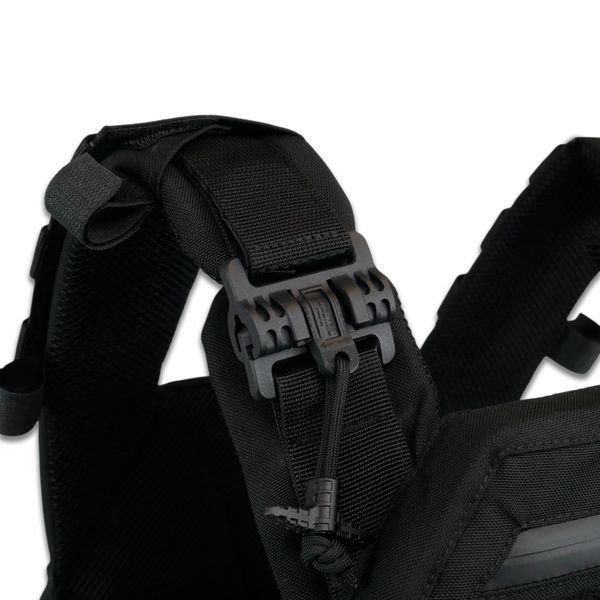 Комплект плитоноска Kiborg Gen.2 + 2 подсумки с баллистической защитой 2 класса &mdash; Черный 15800 фото