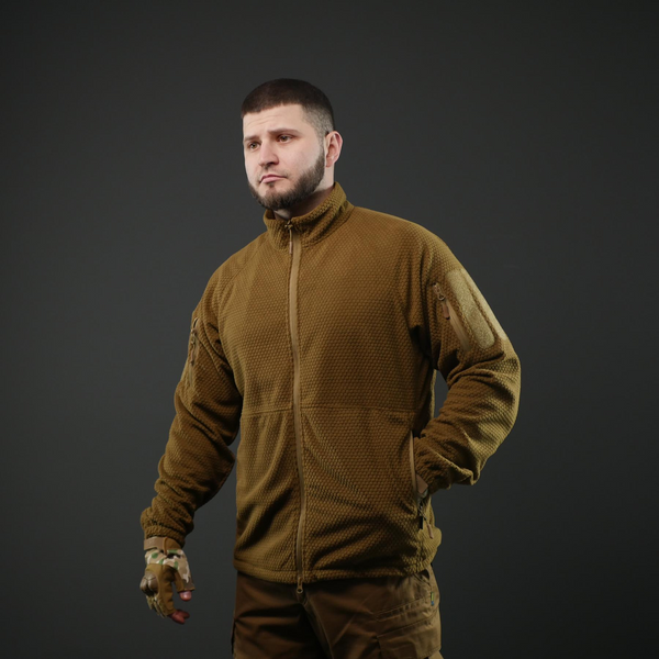 Вітрозахисна флісова кофта Militex mod. 6 &mdash; Койот 12723 фото