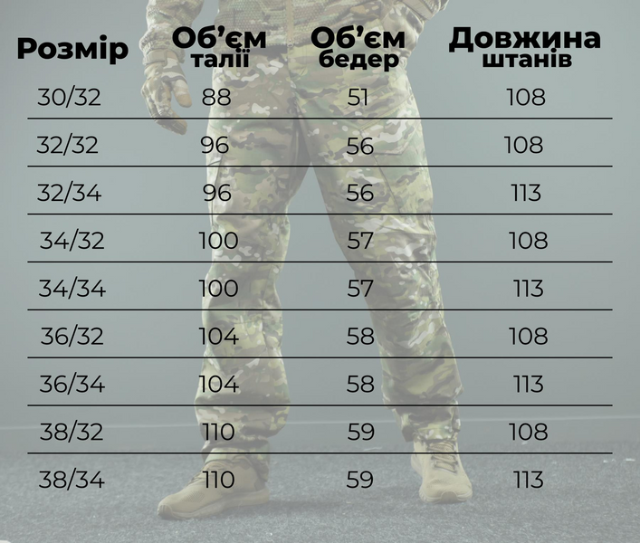 Тактичні штани койот Reinforced Ріп-стоп&nbsp; 11081 фото