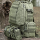 Тактичний рюкзак Molle Assault 55л + (3 органайзери) Олива 10891 фото 2