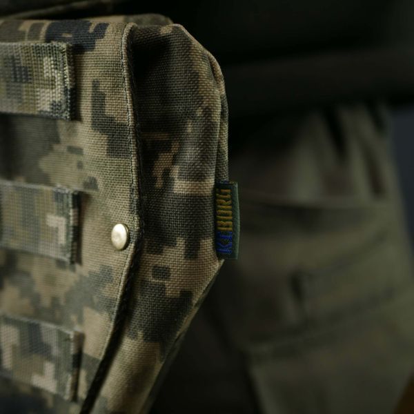 Потрійний захист паху/напашник Kiborg з балістичним захистом 2 клас Militex Піксель 10953 фото